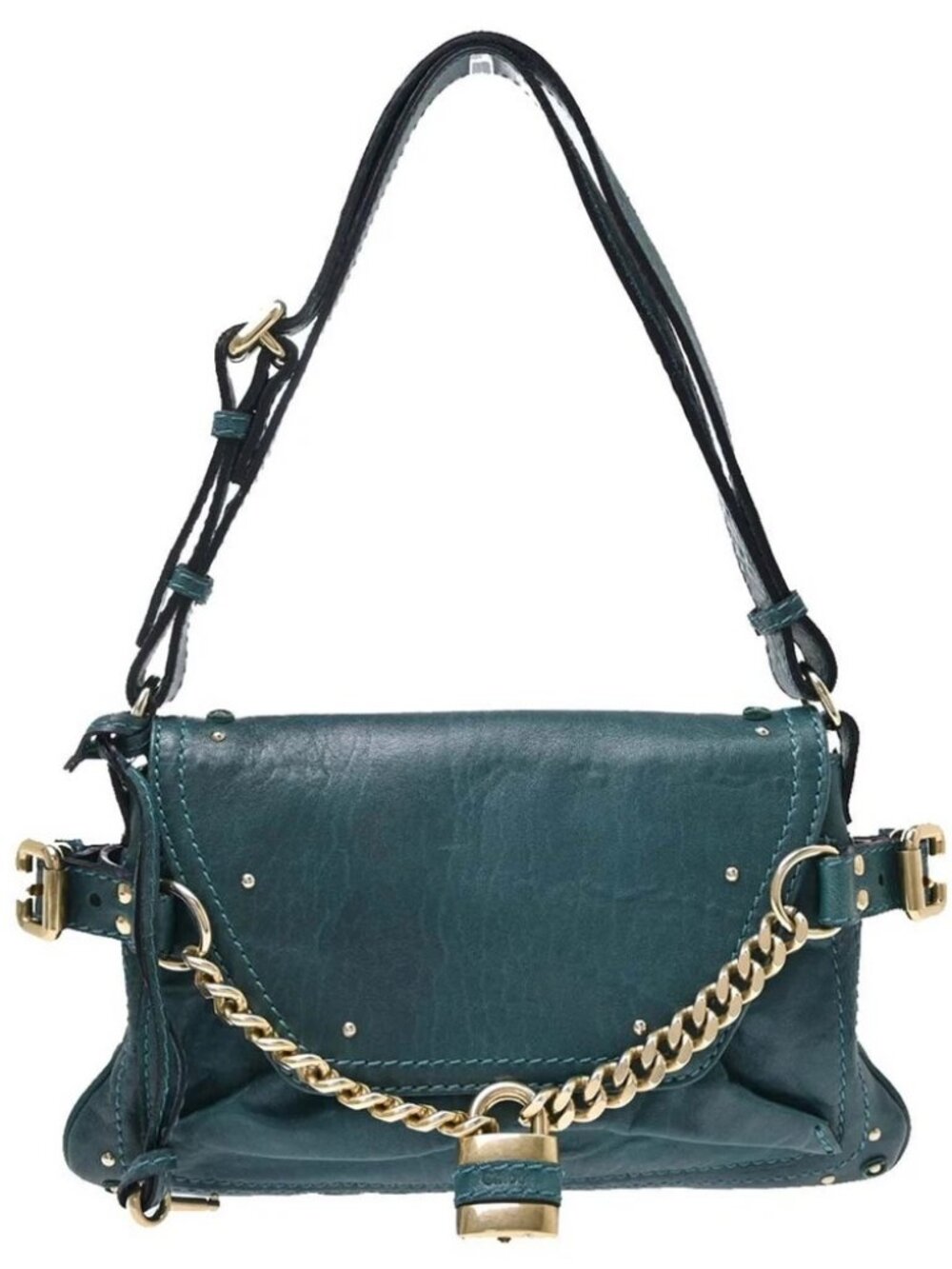 Chloe Aqua Fresh Leather Paddington Shoulder Bag
